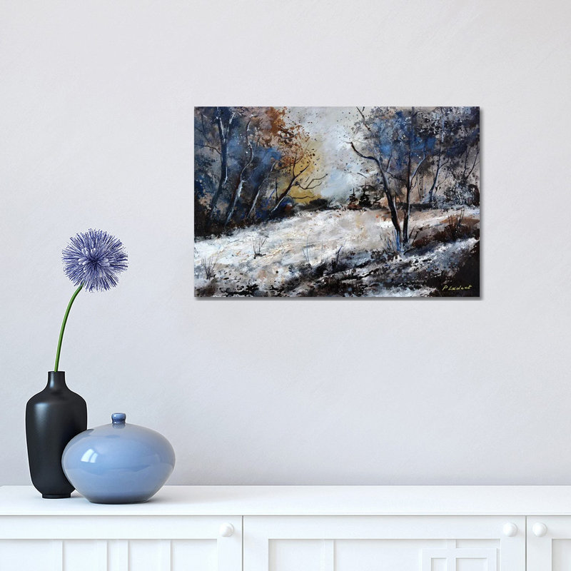 Winter In The Wood - 542020 by Pol Ledent - Wrapped Canvas Print, 30.48 cm H x 45.72 cm W