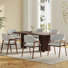 Fauteuil moderne minimaliste en lin, pieds en bois massif