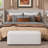 Madden Modern Upholstered Bench With Wooden Base