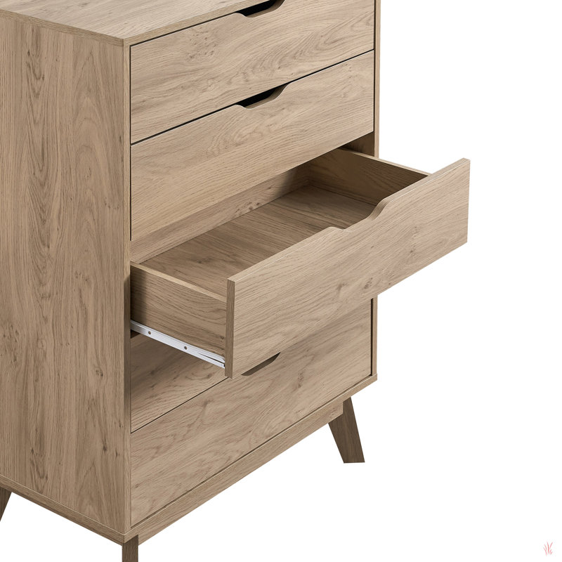 Commode à 5 tiroirs avec fonction verrouillable NORDICA