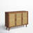 Asier 43" Wide Solid Wood Legs Rattan Sideboard-306905008