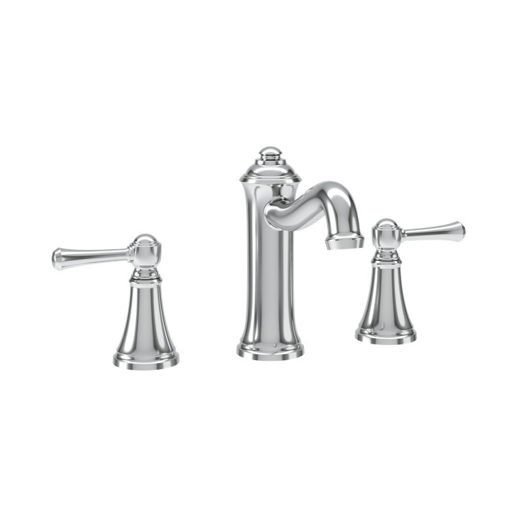 Braston Widespread Two-Handle Bathroom Faucet with Push Pop Drain Assembly