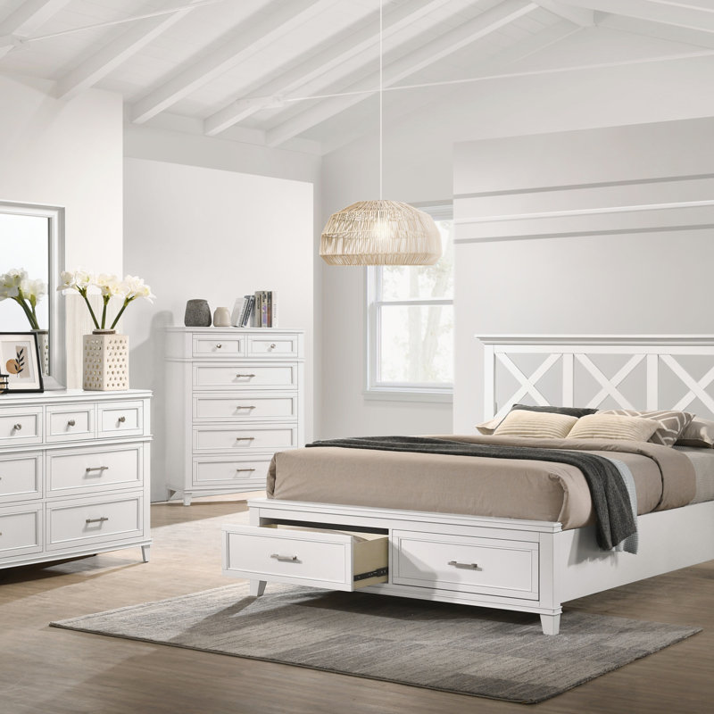 Commode 6 tiroirs blanche (Commode)
