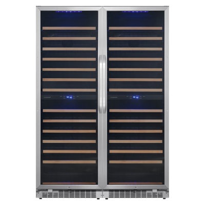 EdgeStar Four Zone 46.88'' Freestanding 282 Bottle Wine Refrigerator with Reversible Door