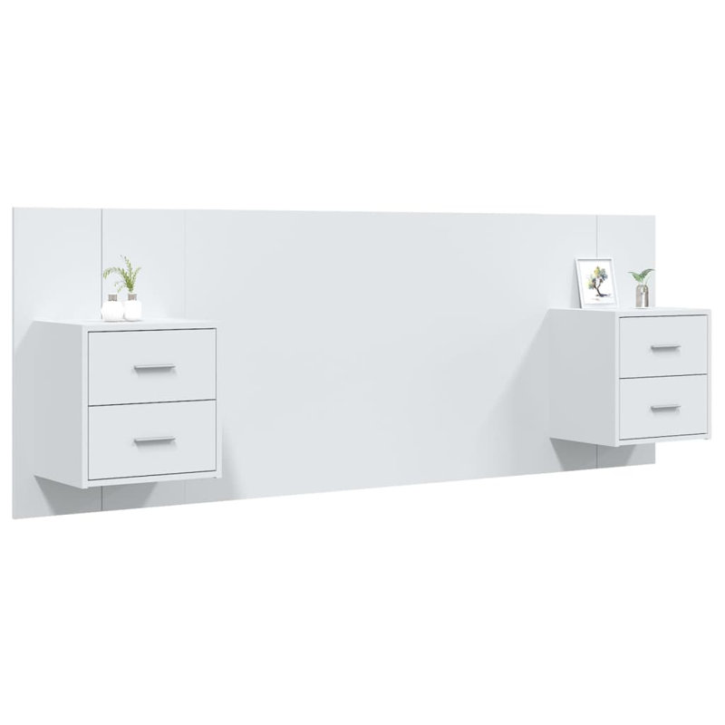 Jasalin Small Single (2'6) Solid Wood Headboard, White