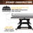 Barrington 9-ft Coventry Ping Pong Tennis Table, Official Size with Metal Net and Storage Drawer