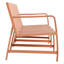 Mobilier de patio en polypropylène à 3 places pour l'intérieur et l'extérieur, brun abricot, résistant aux intempéries, assemblage léger pour conversations intérieures-238451727
