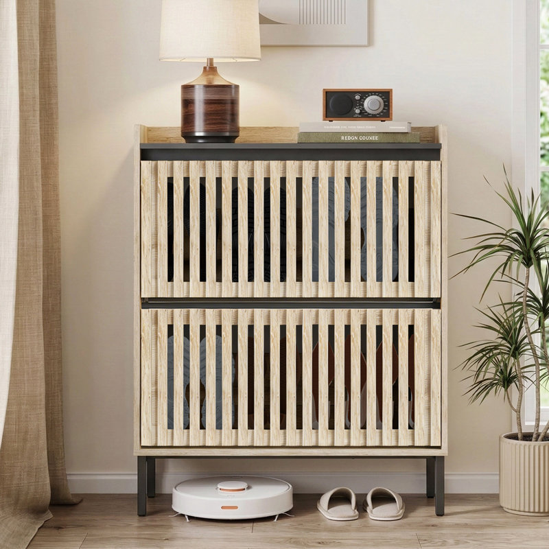 Armoire de rangement pour chaussures 16 paires