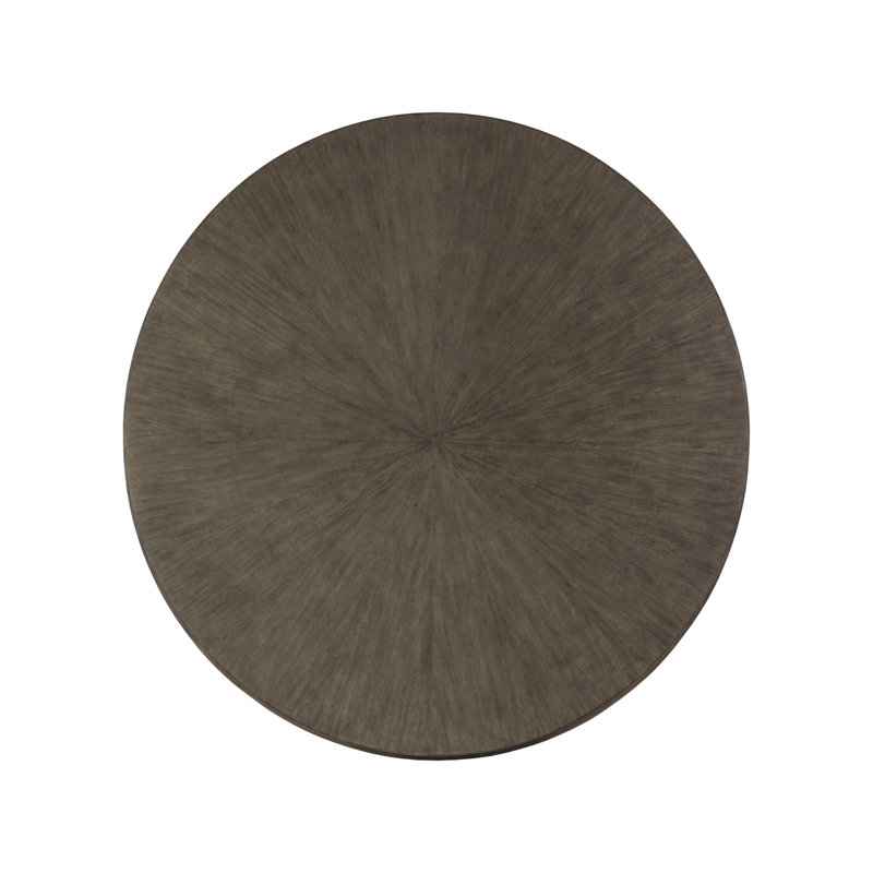Grigio Finish Round Mahogany Cocktail Table