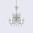 12 - Light Steel Dimmable Chandelier