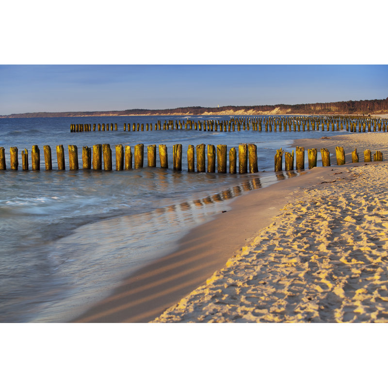 Beach by Gosiek-B - Wrapped Canvas Print