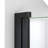  DreamLine Aqua-Q Swing 40 inch W x 72 inch H Frameless Swing Shower Door in Matte Black-63533559-121281237
