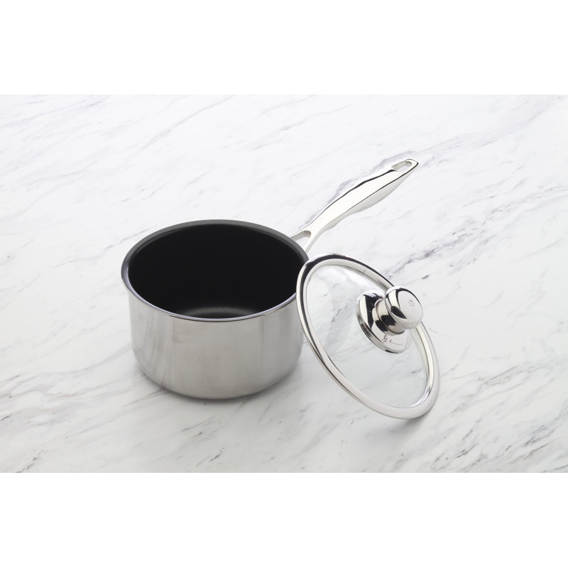 Swiss Diamond Prestige Saucepan with Lid, 2.2 Qt