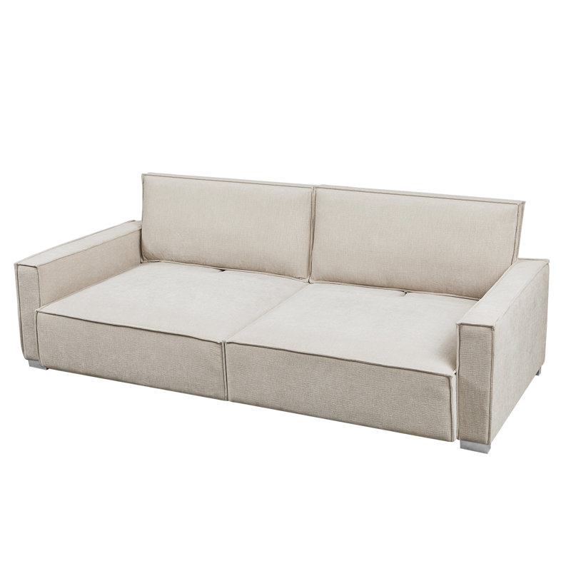 99" Upholstered Sofa, Beige