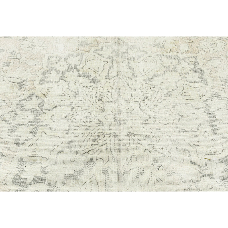 Muted Beige Traditional 7X11 Oriental Area Rug