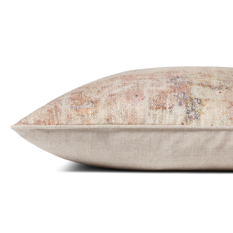 Beige Multicolor 22" Square Kids Pillow Set with Poly Insert