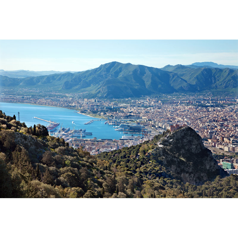 Palermo City And Harbor by Sedmak - Wrapped Canvas Print, 81cm H x 122cm W