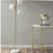 3-bulb floor lamp, with marble base