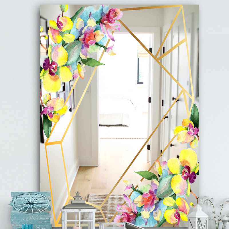 Miroir décoratif efflorescent, H 39,4 po x l 29,5 po