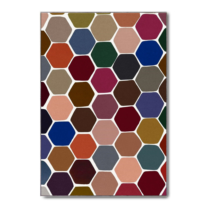 Tapis en coton Dayanara, Carré 2 pi 7 po