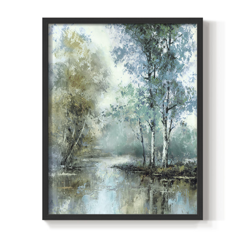 «Spring's Grace I», reproduction encadrée - bois massif, Noir, noir, noir, noir, H 30 po x l 24 po