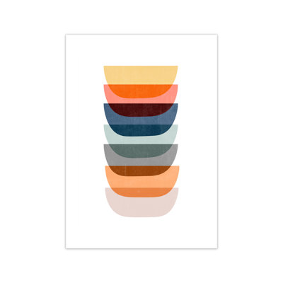 Abstract Mid Century Art C - Print