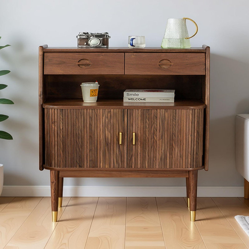 Retro household solid wood storage sideboard