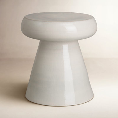Abra Ceramic Accent Stool by Birch Lane