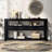 62.2'' Modern Console Table Sofa Table Hallway Table With 4 Drawers and 2 Shelves Wood Console Table-655442502