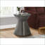 Table basse en métal gris - Sablier moderne au design compact, facile à assembler pour le salon et la chambre à coucher-608467686