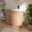 Meuble-lavabo sur pied 36 po avec lavabo en résine Vowar, 2 portes à fermeture douce, 3 tiroirs à fermeture douce-422871206