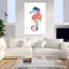 Hippocampe II, art mural contemporain abstrait-528849130