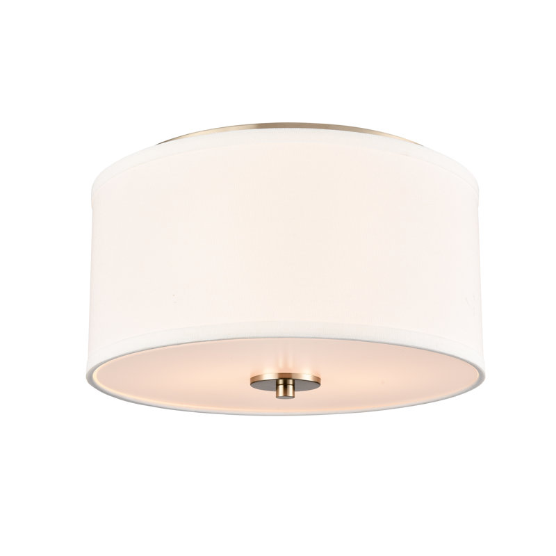 Plafonnier encastré 2 lumières Halima, Or moderne