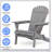 Solid Wood Folding Adirondack Chair For Outdoor Relaxation And Portability, Perfect For Patios And Gardens-4300296