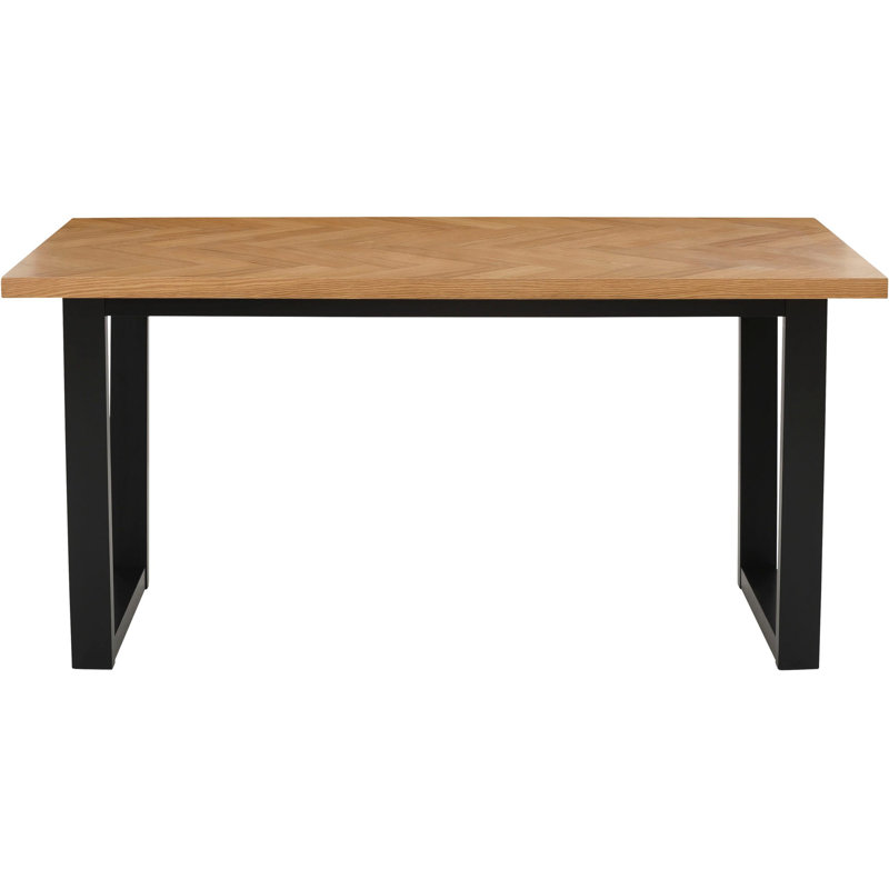 Fairborn Solid Wood Base Dining Table, H76 x L140 x W90cm
