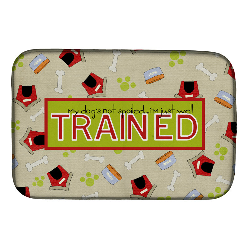 Tapis de séchage « my dog not abîméed my dog i is juste »