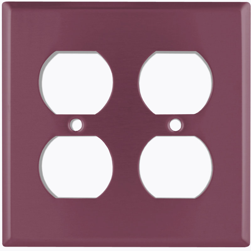 Plaque d'interrupteur en métal, Boysenberry - mauve