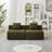 Chenille sectional sofa with 2 pillows