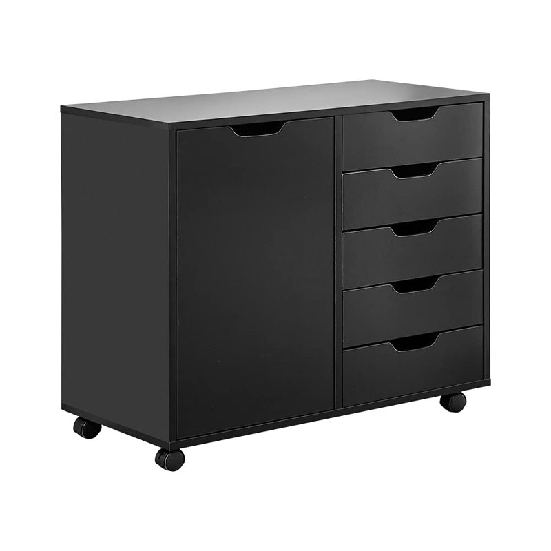 Lakeley 78.5cm Wide 5 -Drawer Mobile File Cabinet