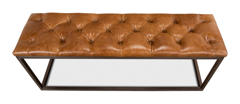 Cologne Leather Dining Bench