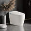 Toilette Smart Bidet avec chasse d'eau automatique, siège chauffant, lavage à l'eau chaude et séchage, température réglable, télécommande, modes multiples, nuit, affichage numérique, capteur à pédale, pile de secours de 9 V,