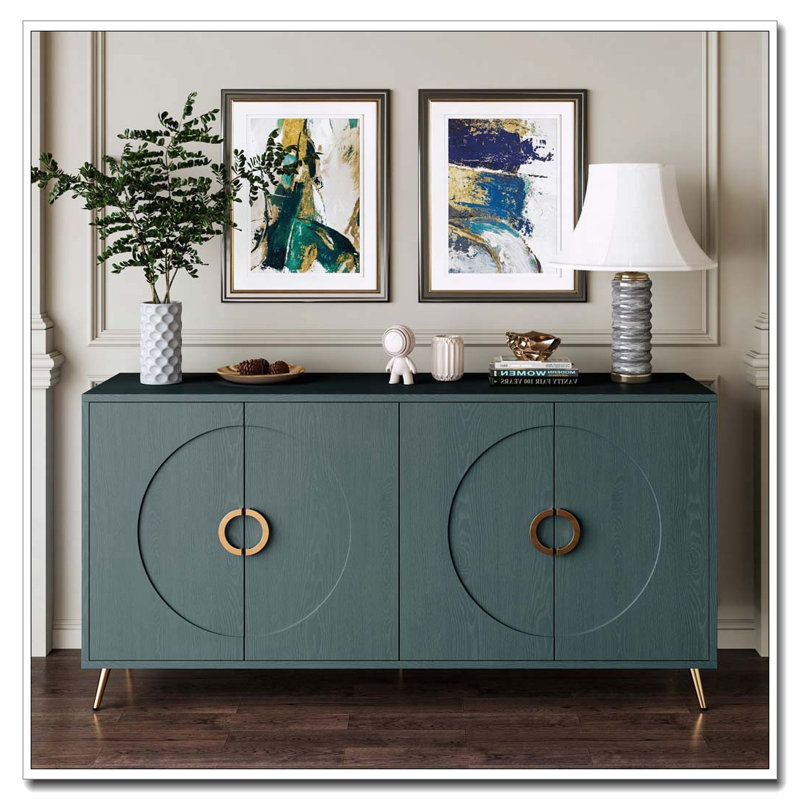 Buffet de luxe italien avec portes en relief