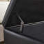 Banc rembourré en similicuir avec 4 pieds-604296614