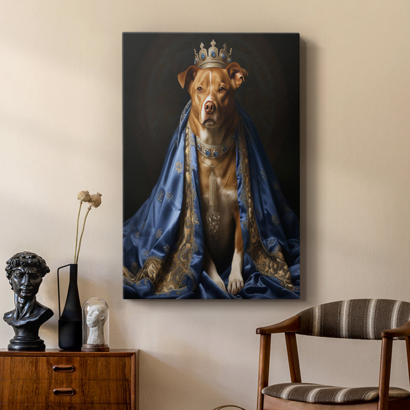 ANIMAUX série CLXV - Toile tendue avec châssis de qualité supérieure - Prêt à être accroché, H 36 po x l 24 po