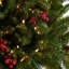 Arbre de Noël artificiel scintillant sur piédestal avec DEL multicolores