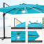 10x10FT Square Cantilever LED Umbrella(No Base)-1268909680