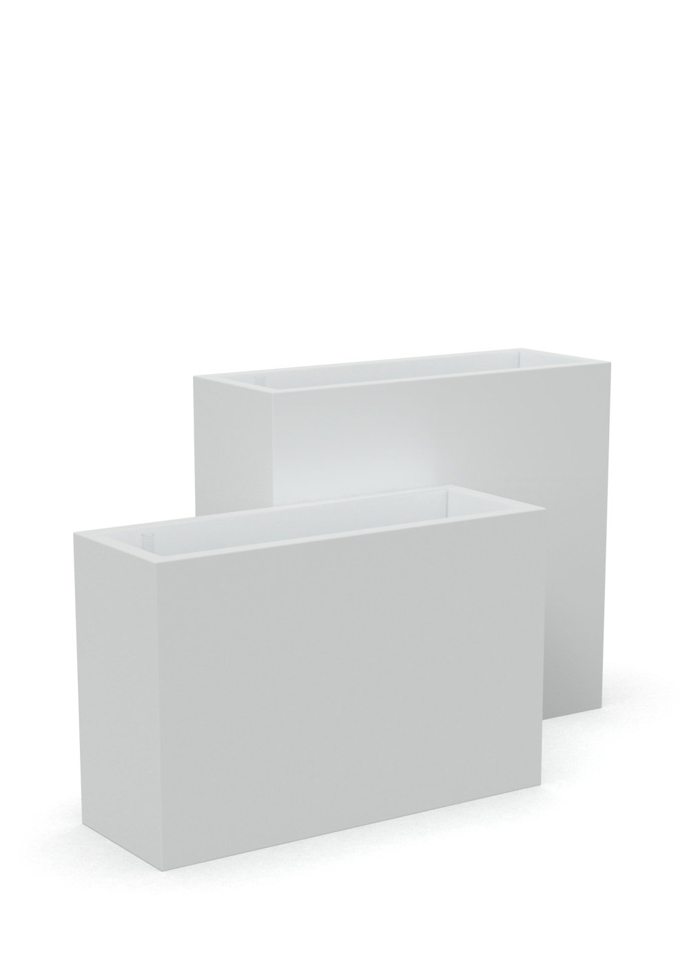 Kenroy Planter Box, White, 26" H x 39.5" W x 14" D