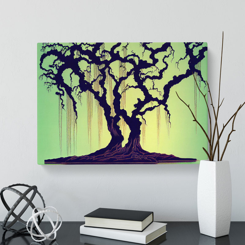 Masterful Weeping Willow Trees - Wrapped Canvas