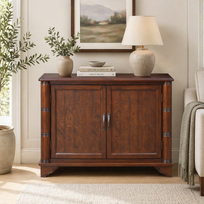 40"  Console Table With Storage Shelf, Retro Entryway Table With Adjustable Storage Shelf