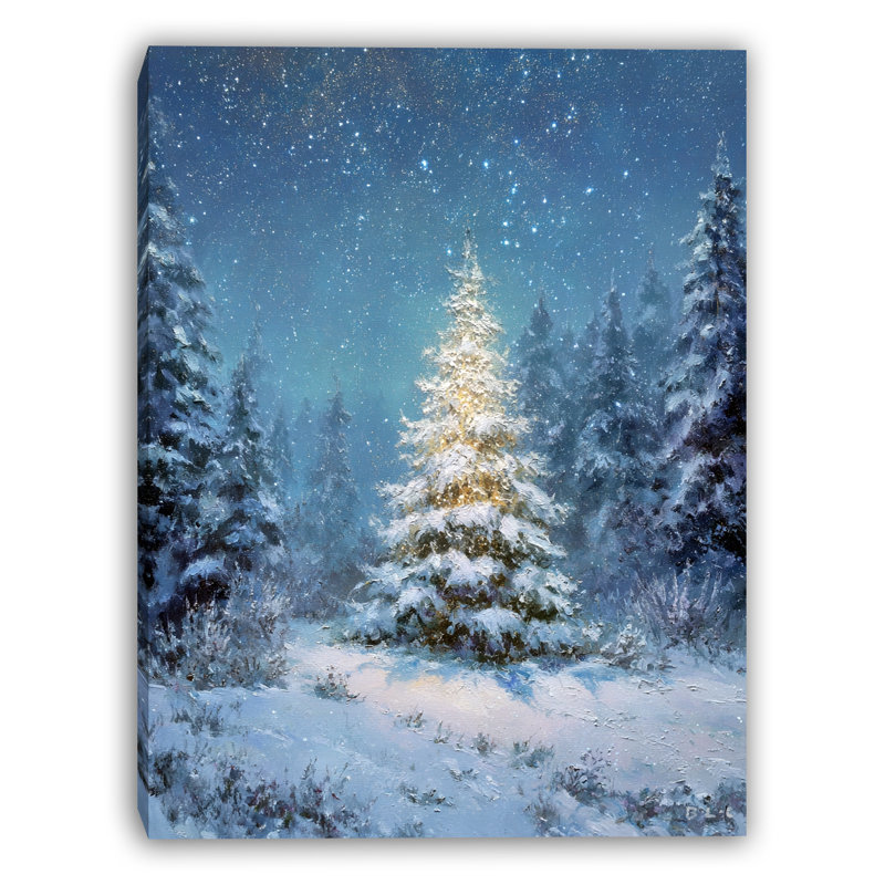 Starlit Glow Wrapped Canvas Wall Art, 16" H x 12" W